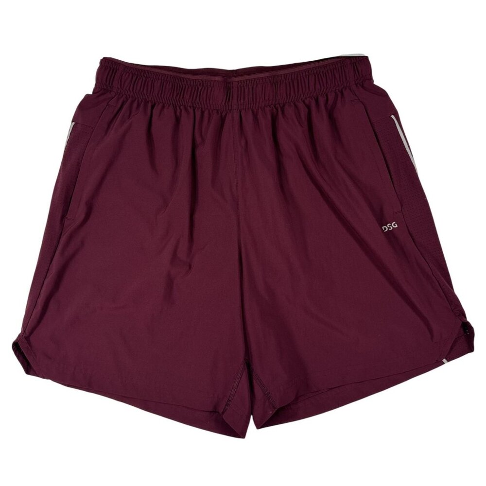 DSG  Athletic Men Shorts Size L Polyester Lightweight Breathable Design Side Poc